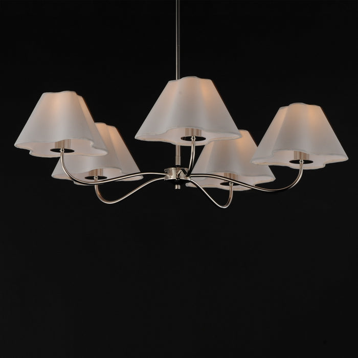 Myhouse Lighting Maxim - 18105WTPN - Five Light Chandelier - Saxon - Polished Nickel