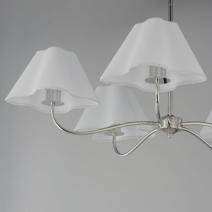 Myhouse Lighting Maxim - 18105WTPN - Five Light Chandelier - Saxon - Polished Nickel
