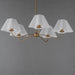 Myhouse Lighting Maxim - 18105WTNAB - Five Light Chandelier - Saxon - Natural Aged Brass