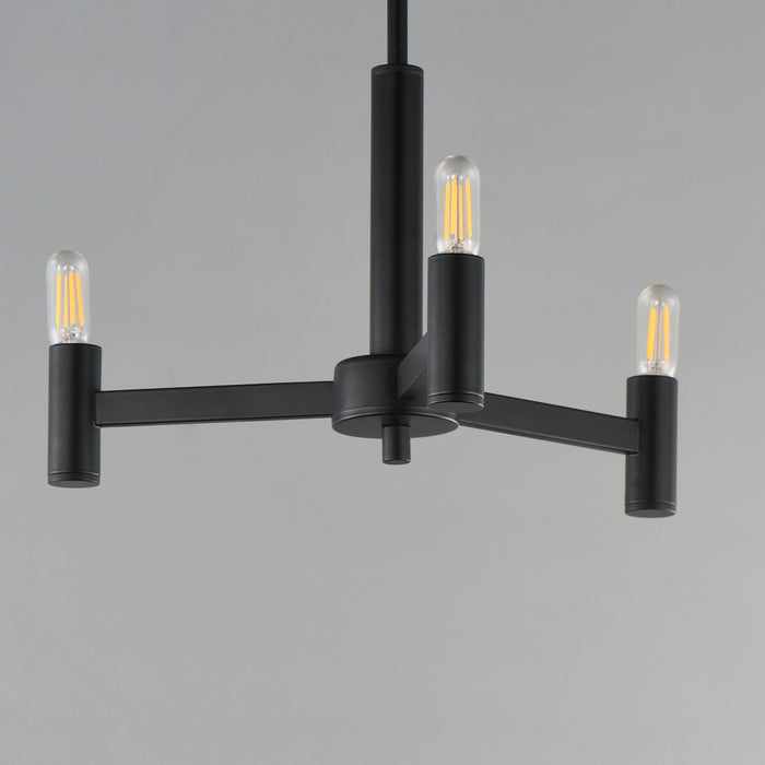 Myhouse Lighting Maxim - 21363BK - Three Light Chandelier - Emana - Black