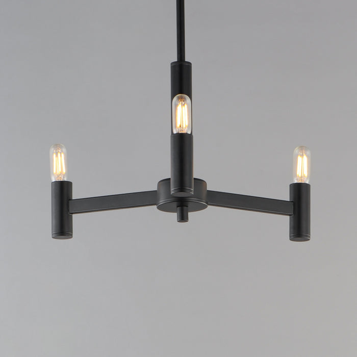 Myhouse Lighting Maxim - 21363BK - Three Light Chandelier - Emana - Black