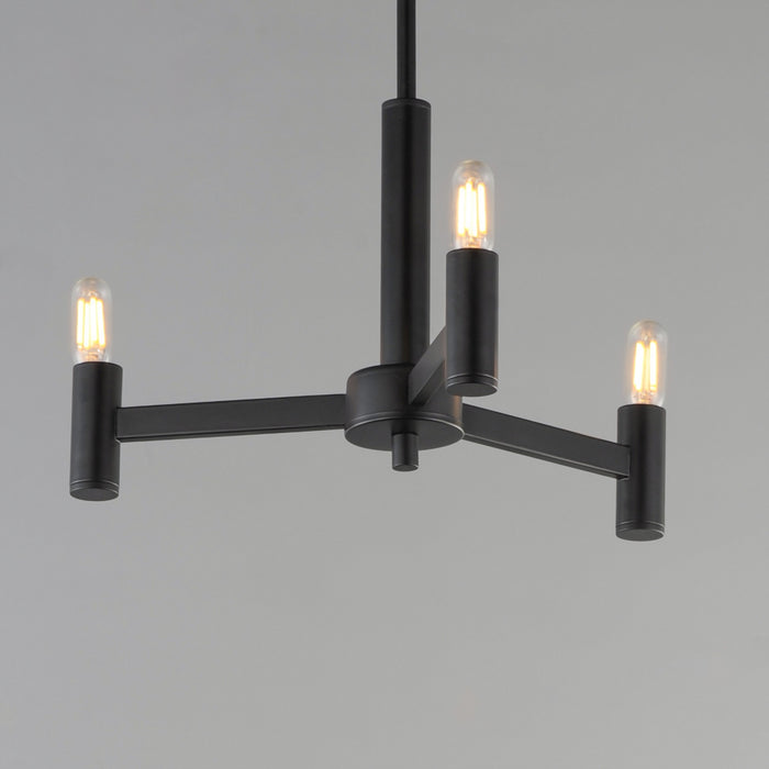 Myhouse Lighting Maxim - 21363BK - Three Light Chandelier - Emana - Black