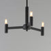 Myhouse Lighting Maxim - 21363BK - Three Light Chandelier - Emana - Black