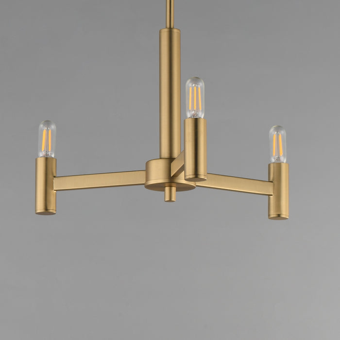 Myhouse Lighting Maxim - 21363NAB - Three Light Chandelier - Emana - Natural Aged Brass