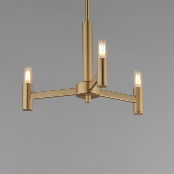 Myhouse Lighting Maxim - 21363NAB - Three Light Chandelier - Emana - Natural Aged Brass