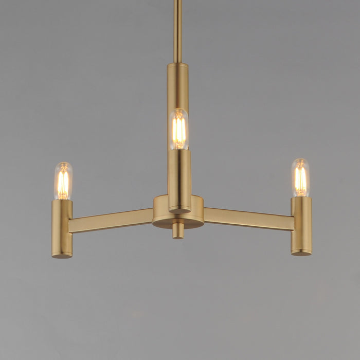 Myhouse Lighting Maxim - 21363NAB - Three Light Chandelier - Emana - Natural Aged Brass