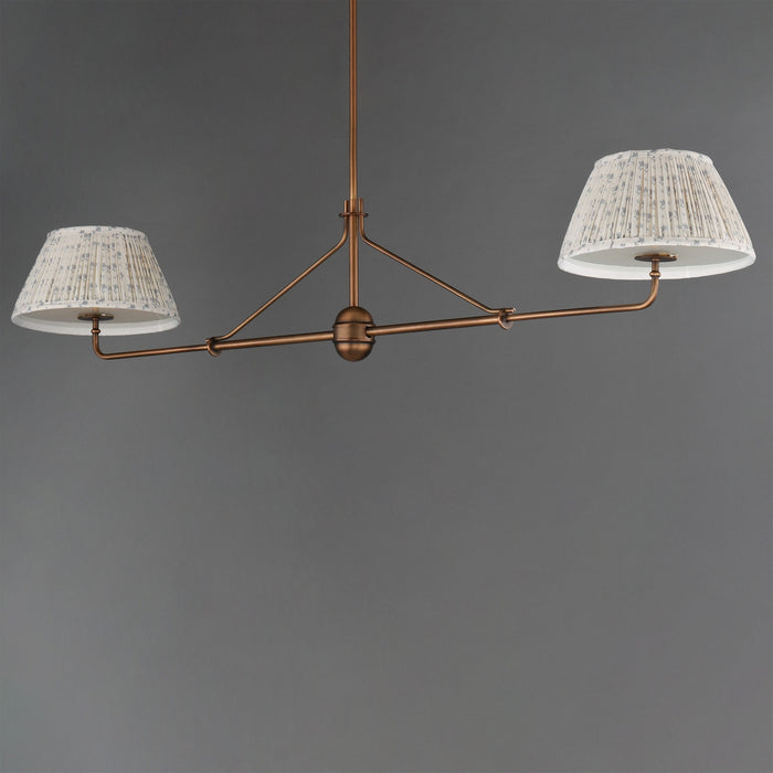 Myhouse Lighting Maxim - 18412BWWBR - Two Light Pendant - Dunbridge - Weathered Brass