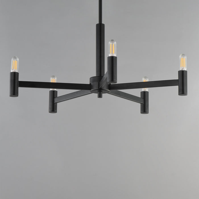 Myhouse Lighting Maxim - 21365BK - Five Light Chandelier - Emana - Black