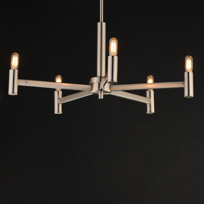 Myhouse Lighting Maxim - 21365SN - Five Light Chandelier - Emana - Satin Nickel