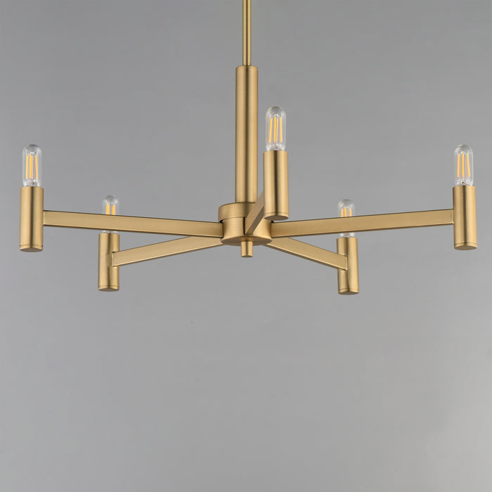 Myhouse Lighting Maxim - 21365NAB - Five Light Chandelier - Emana - Natural Aged Brass
