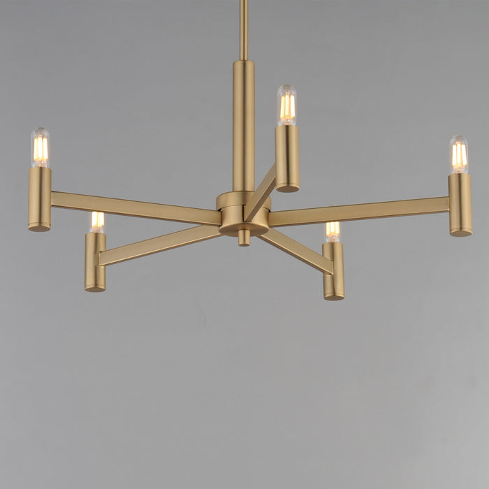 Myhouse Lighting Maxim - 21365NAB - Five Light Chandelier - Emana - Natural Aged Brass