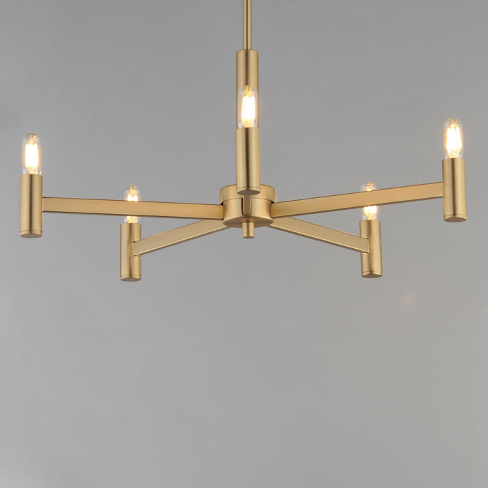 Myhouse Lighting Maxim - 21365NAB - Five Light Chandelier - Emana - Natural Aged Brass