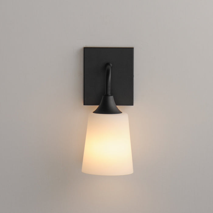 Myhouse Lighting Maxim - 12881SWBK - One Light Wall Sconce - Hudson - Black