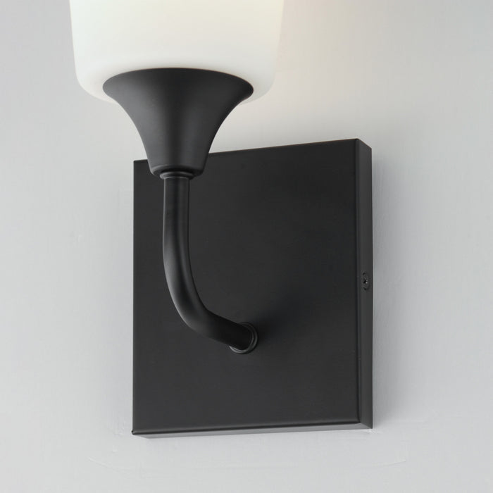 Myhouse Lighting Maxim - 12881SWBK - One Light Wall Sconce - Hudson - Black