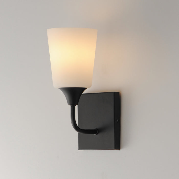 Myhouse Lighting Maxim - 12881SWBK - One Light Wall Sconce - Hudson - Black