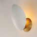 Myhouse Lighting Maxim - 10821WTNAB - One Light Wall Sconce - Maris - White/Natural Aged Brass