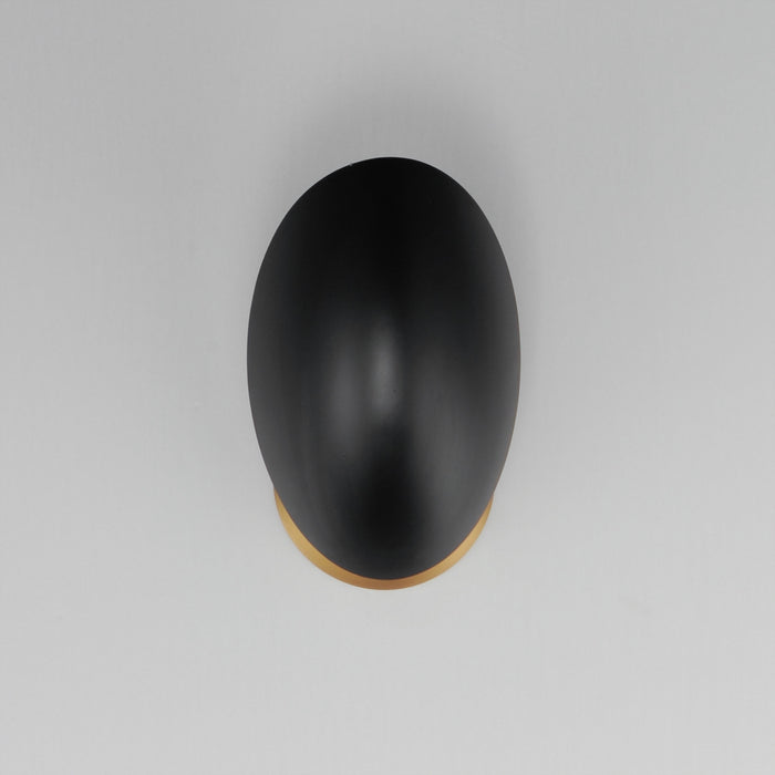 Myhouse Lighting Maxim - 10821BKNAB - One Light Wall Sconce - Maris - Black / Natural Aged Brass