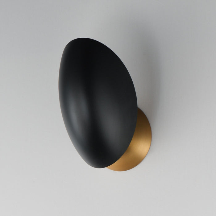 Myhouse Lighting Maxim - 10821BKNAB - One Light Wall Sconce - Maris - Black / Natural Aged Brass