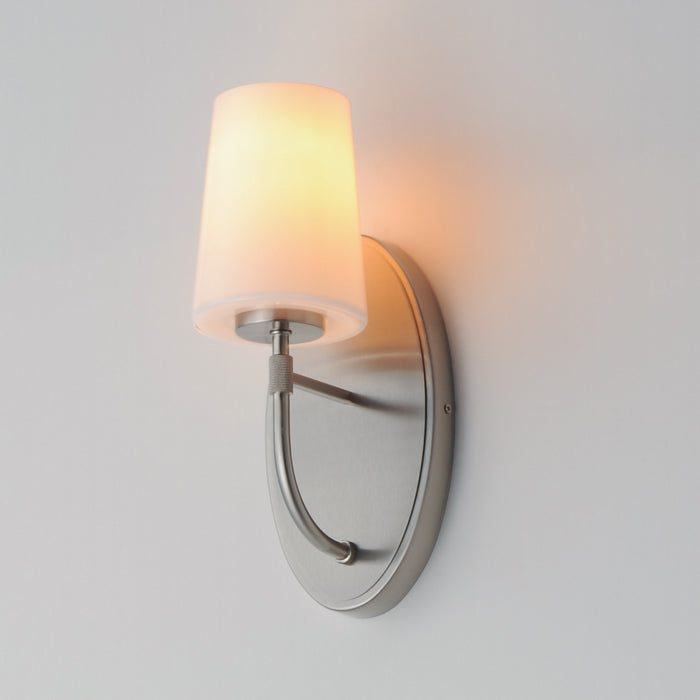 Myhouse Lighting Maxim - 12691WTSN - One Light Wall Sconce - Durham - Satin Nickel