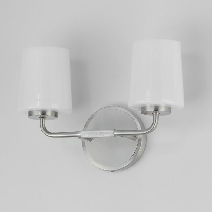 Myhouse Lighting Maxim - 12692WTSN - Two Light Bath Vanity - Durham - Satin Nickel