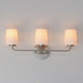 Myhouse Lighting Maxim - 12693WTSN - Three Light Bath Vanity - Durham - Satin Nickel