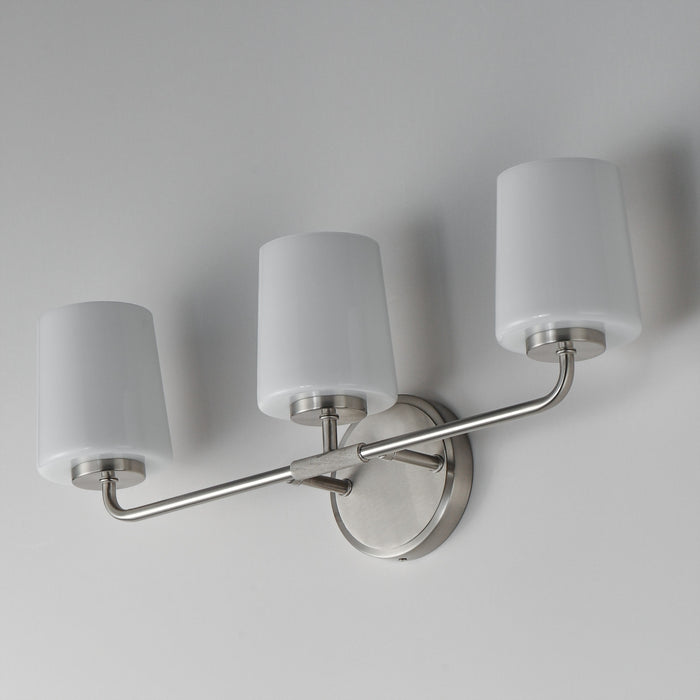 Myhouse Lighting Maxim - 12693WTSN - Three Light Bath Vanity - Durham - Satin Nickel