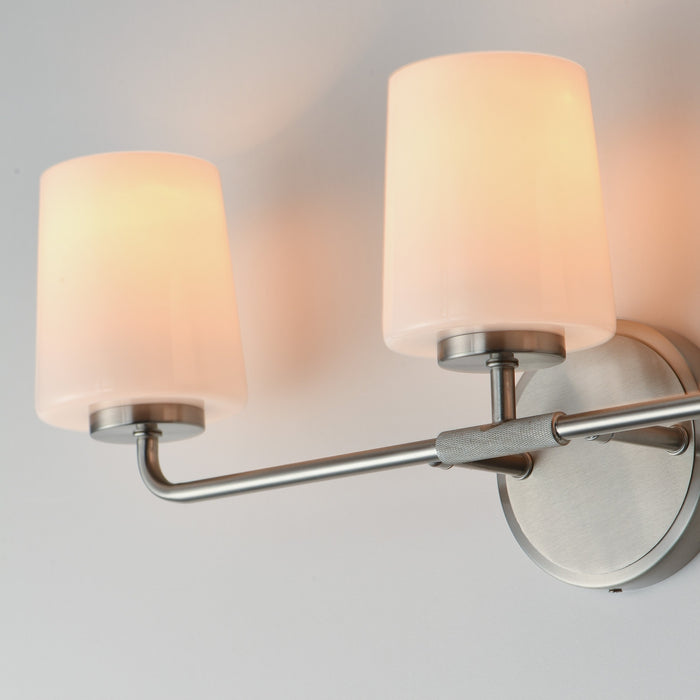 Myhouse Lighting Maxim - 12693WTSN - Three Light Bath Vanity - Durham - Satin Nickel