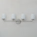 Myhouse Lighting Maxim - 12694WTSN - Four Light Bath Vanity - Durham - Satin Nickel