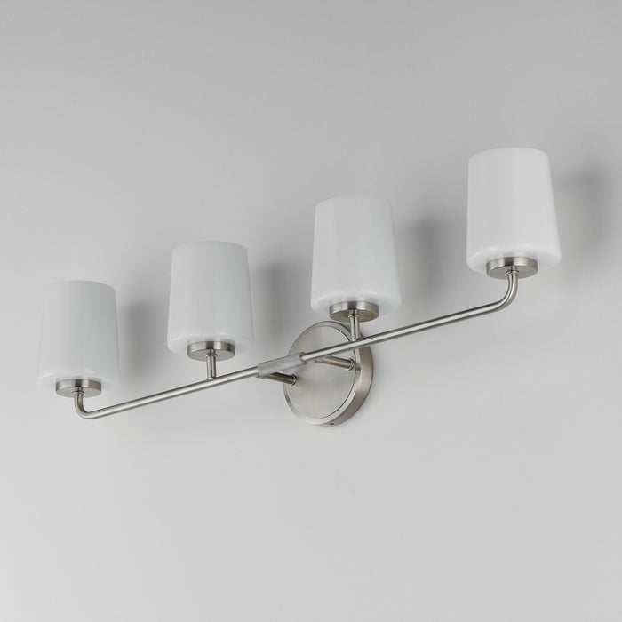 Myhouse Lighting Maxim - 12694WTSN - Four Light Bath Vanity - Durham - Satin Nickel