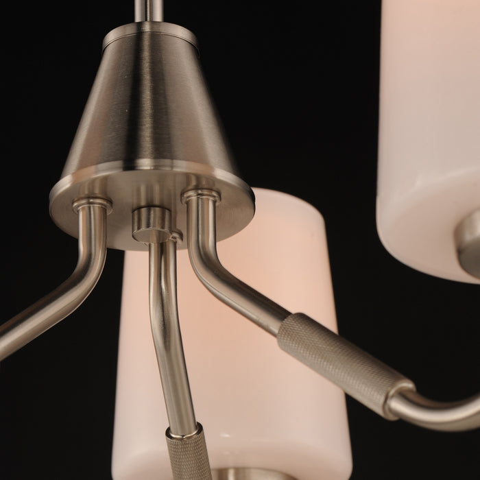 Myhouse Lighting Maxim - 12695WTSN - Three Light Chandelier - Durham - Satin Nickel