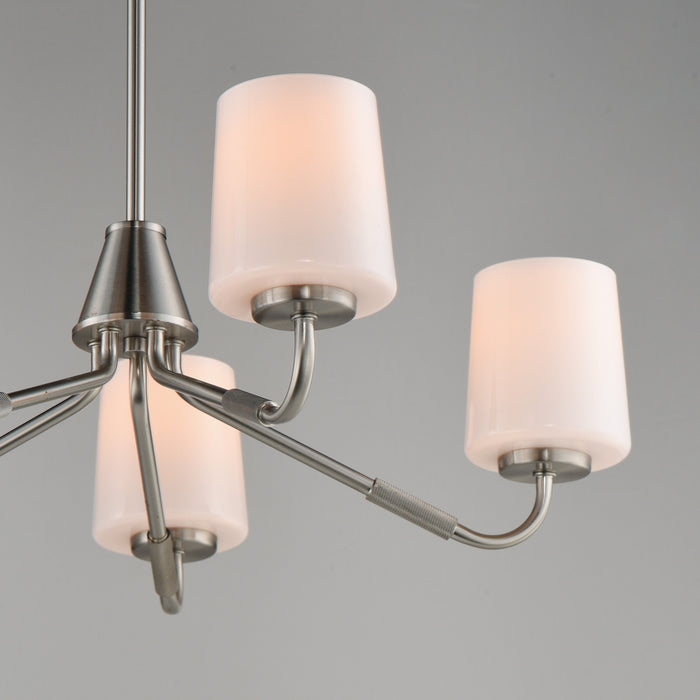 Myhouse Lighting Maxim - 12696WTSN - Five Light Chandelier - Durham - Satin Nickel