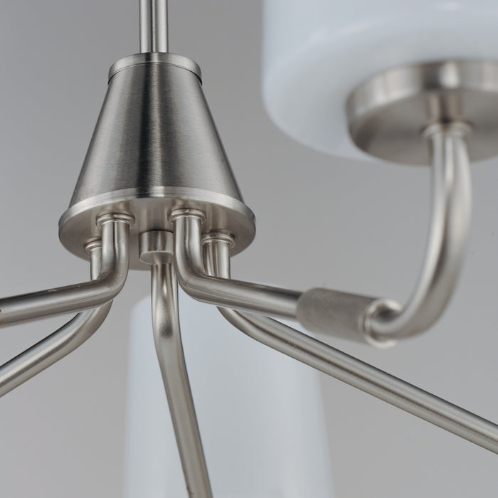 Myhouse Lighting Maxim - 12696WTSN - Five Light Chandelier - Durham - Satin Nickel