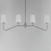Myhouse Lighting Maxim - 12697WTSN - Four Light Linear Chandelier - Durham - Satin Nickel