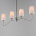 Myhouse Lighting Maxim - 12697WTSN - Four Light Linear Chandelier - Durham - Satin Nickel