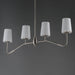 Myhouse Lighting Maxim - 12697WTSN - Four Light Linear Chandelier - Durham - Satin Nickel