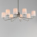 Myhouse Lighting Maxim - 12698WTSN - Eight Light Chandelier - Durham - Satin Nickel