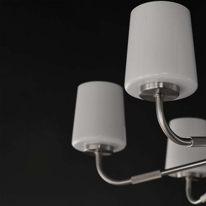 Myhouse Lighting Maxim - 12698WTSN - Eight Light Chandelier - Durham - Satin Nickel