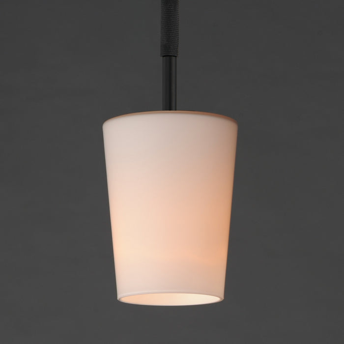 Myhouse Lighting Maxim - 92691WTBK - One Light Pendant - Durham - Black