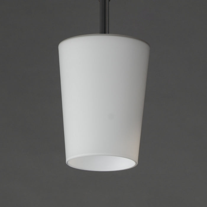 Myhouse Lighting Maxim - 92691WTBK - One Light Pendant - Durham - Black