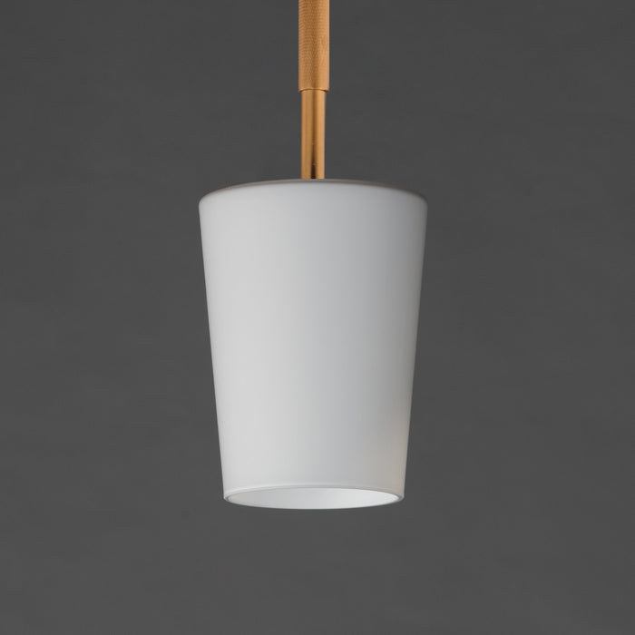 Myhouse Lighting Maxim - 92691WTNAB - One Light Pendant - Durham - Natural Aged Brass
