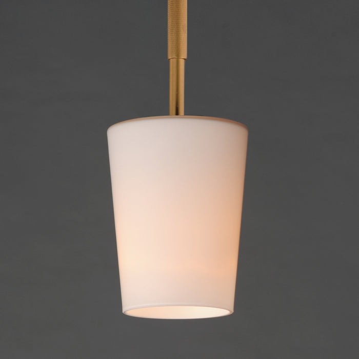 Myhouse Lighting Maxim - 92691WTNAB - One Light Pendant - Durham - Natural Aged Brass