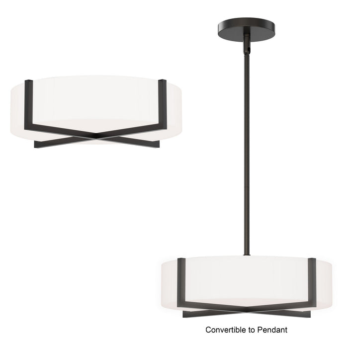 Myhouse Lighting Maxim - 57945WTBK - LED Flush Mount/ Pendant Convertible - Dexter - Black