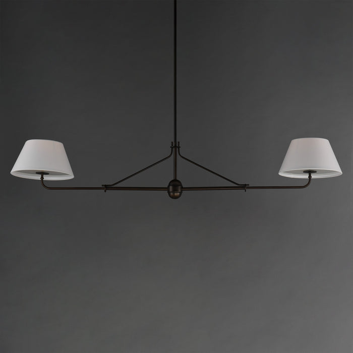 Myhouse Lighting Maxim - 18412OFANB - Two Light Pendant - Dunbridge - Antique Bronze