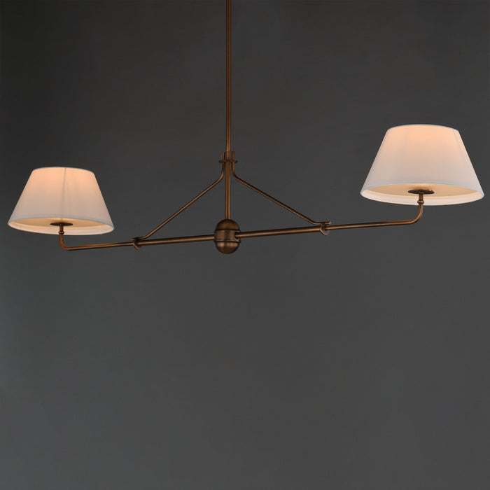 Myhouse Lighting Maxim - 18412OFWBR - Two Light Pendant - Dunbridge - Weathered Brass