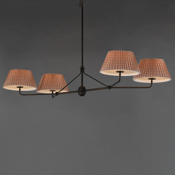 Myhouse Lighting Maxim - 18414RBANB - Four Light Chandelier - Dunbridge - Antique Bronze