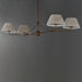 Myhouse Lighting Maxim - 18414BWWBR - Four Light Chandelier - Dunbridge - Weathered Brass