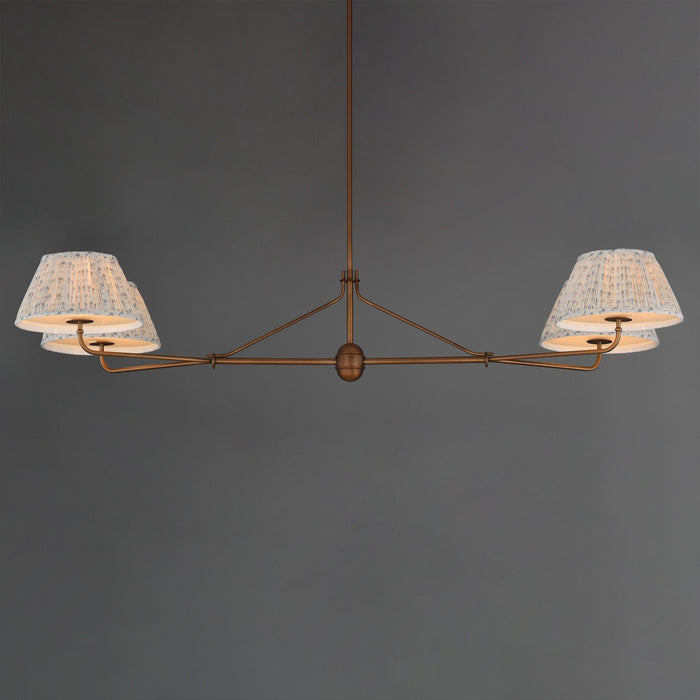 Myhouse Lighting Maxim - 18414BWWBR - Four Light Chandelier - Dunbridge - Weathered Brass