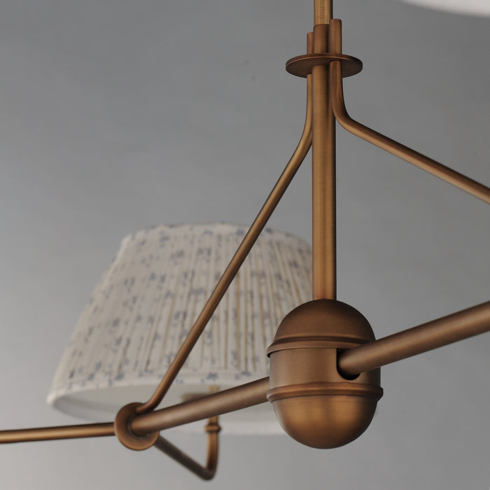 Myhouse Lighting Maxim - 18414BWWBR - Four Light Chandelier - Dunbridge - Weathered Brass