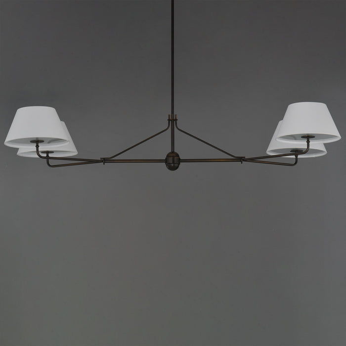 Myhouse Lighting Maxim - 18414OFANB - Four Light Chandelier - Dunbridge - Antique Bronze