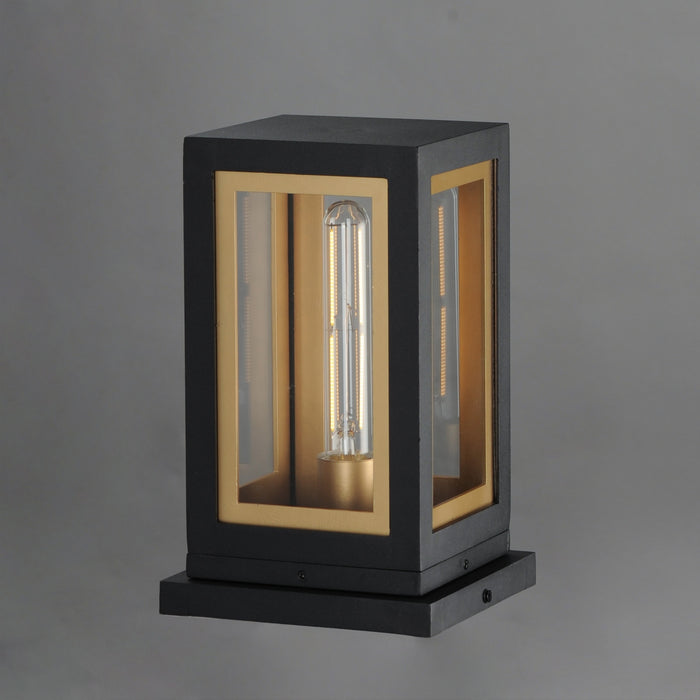 Myhouse Lighting Maxim - 30050CLBKGLD - One Light Deck Lantern - Neoclass - Black / Gold